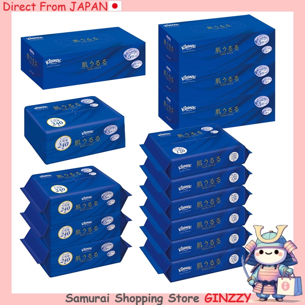 Kleenex กระดาษทิชชู่ Lotion Hada Ururu: แบบซอฟต์แพ็ค / แบบกล่อง Japan General Goods