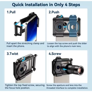APEXEL 2-in-1 Telephoto Macro เลนส์ Observation 6x กล้องโทรทรรศน์ Ultra CLEAR การถ่ายภาพโทรศัพท์มือถือเลนส์อุปกรณ์เสริม