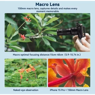 APEXEL 2-in-1 Telephoto Macro เลนส์ Observation 6x กล้องโทรทรรศน์ Ultra CLEAR การถ่ายภาพโทรศัพท์มือถือเลนส์อุปกรณ์เสริม