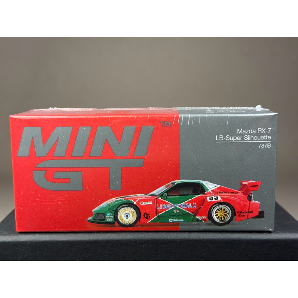 🔹Mazda Rx7 LB Super Silhouette 787B #990 Scale 1:64 ยี่ห้อ Mini gt