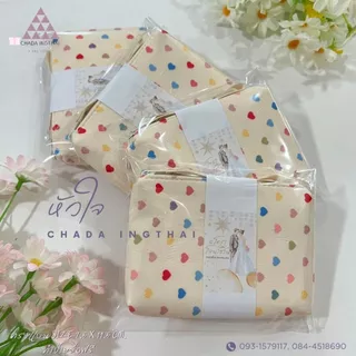 กระเป๋าของชำร่วย ทรงแบน 7.5 x 11.5 cm. ถุงแก้ว + ป้ายฟรี🧸 50 - 250 ใบ