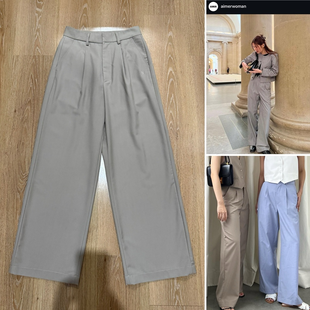 (ใช้โค้ดลดได้) aimerwoman essential trouser