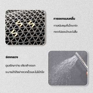 HOT แผ่นกันลื่น อัพเกรดรุ่นหนาขึ้น กว้าง กันลื่นห้องน้ำ ทำความสะอาดง่าย PVC แผ่นกันลื่นในห้องน้ำ แผ่นยางกันลื่น พรมกันลื