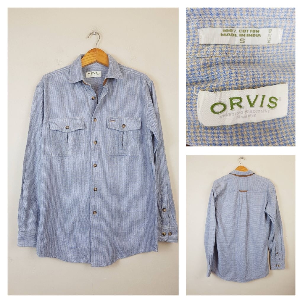 ORVIS Outdoor 100% Cotton 2 Pockets Long Sleeves Shirt