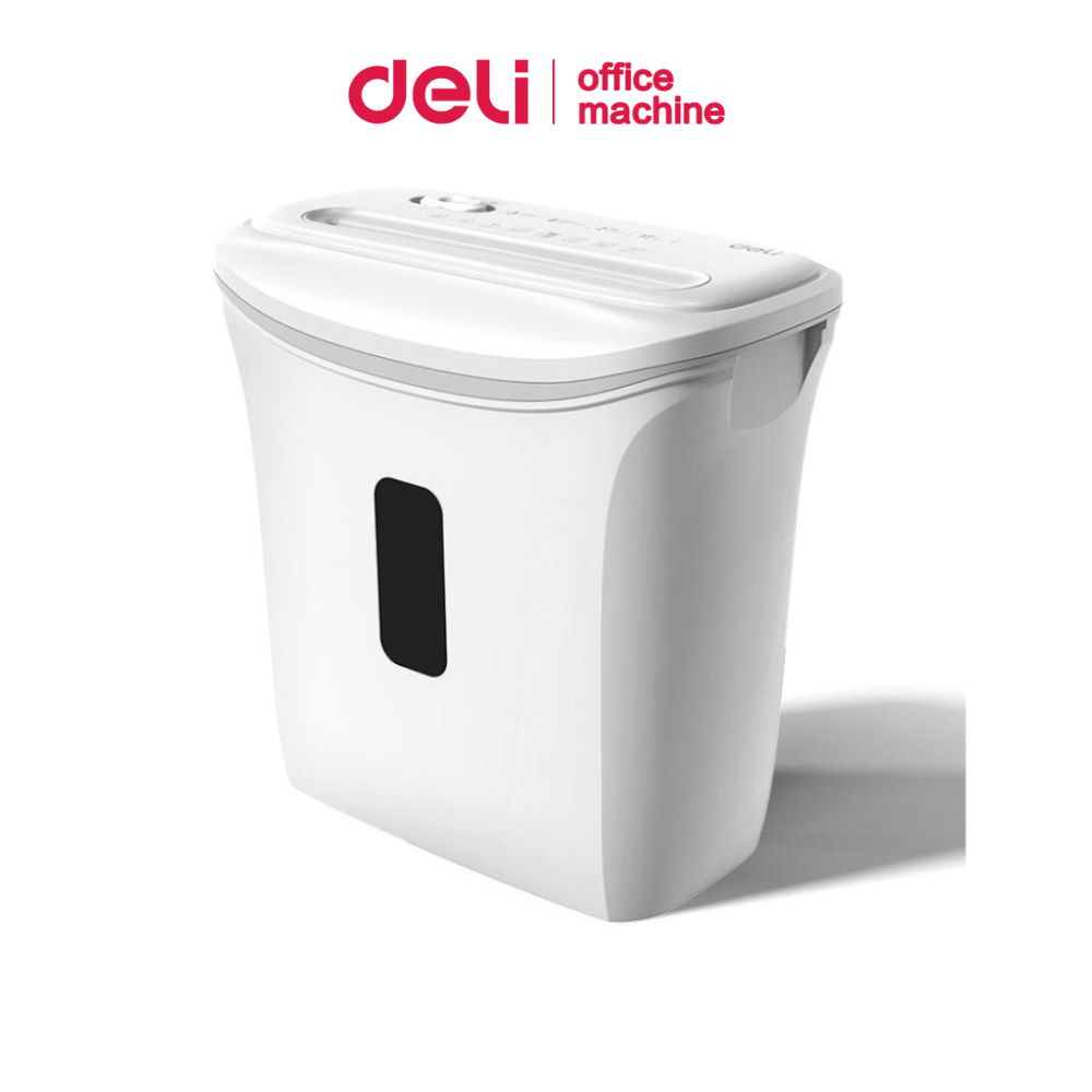 Deli เครื่องทำลายเอกสาร 12L เครื่องย่อยA4อัตโนมัติ เสียงเบา ครั้งละ6p ย่อย4x30mm Paper Shredder