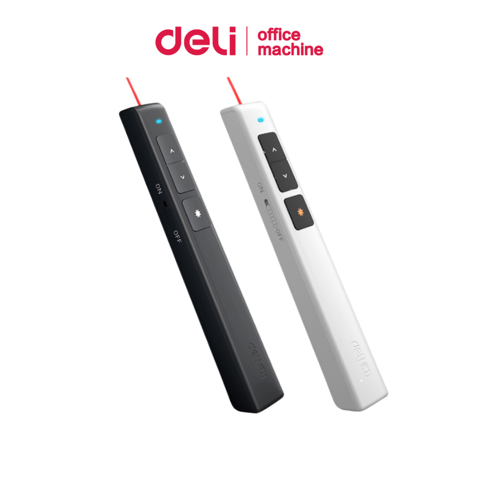 Deli เลเซอร์พอยเตอร์ รีโมทพอยเตอร์ นำเสนองาน ปากกาเลเซอร์ เลเซอร์​แสงสีแดง Laser Pointer Presenter