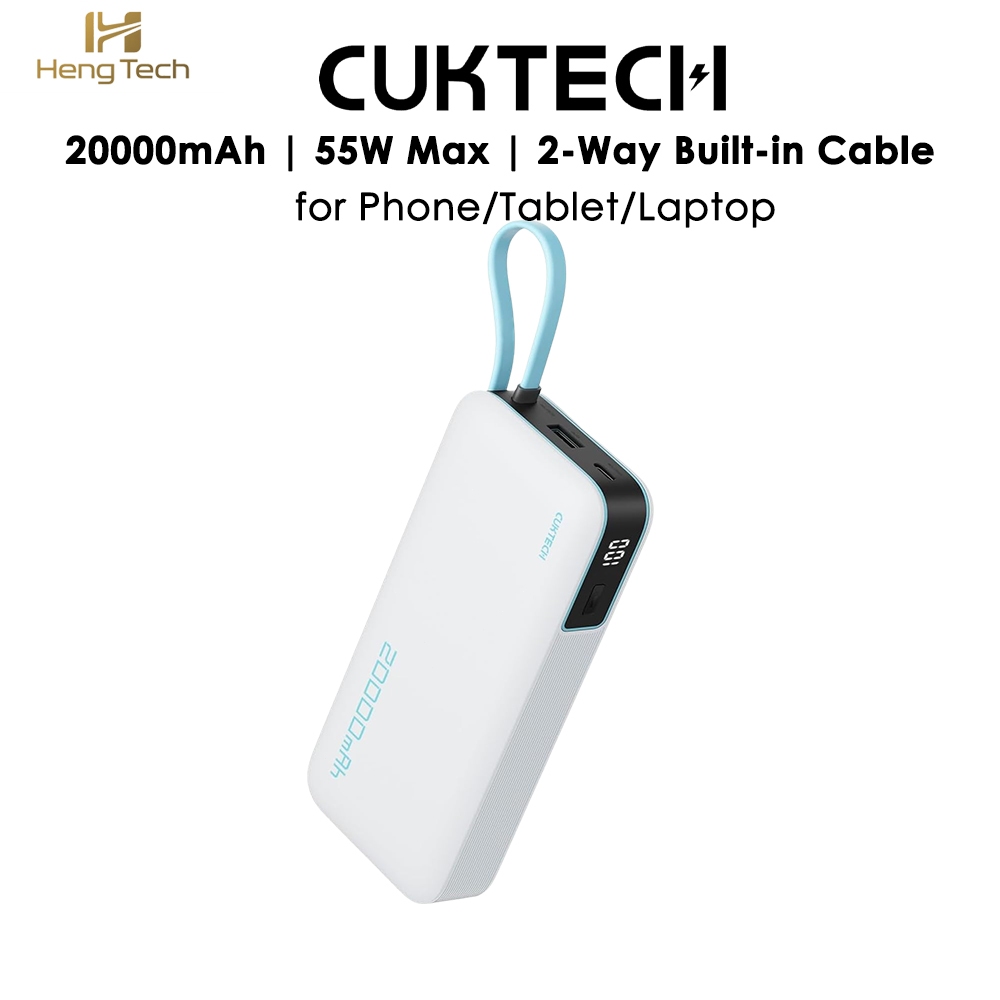 CUKTECH AURA PB200N แบตสำรอง ชาร์จเร็ว 20000 mAh USB-C 55W และ USB-A 33W