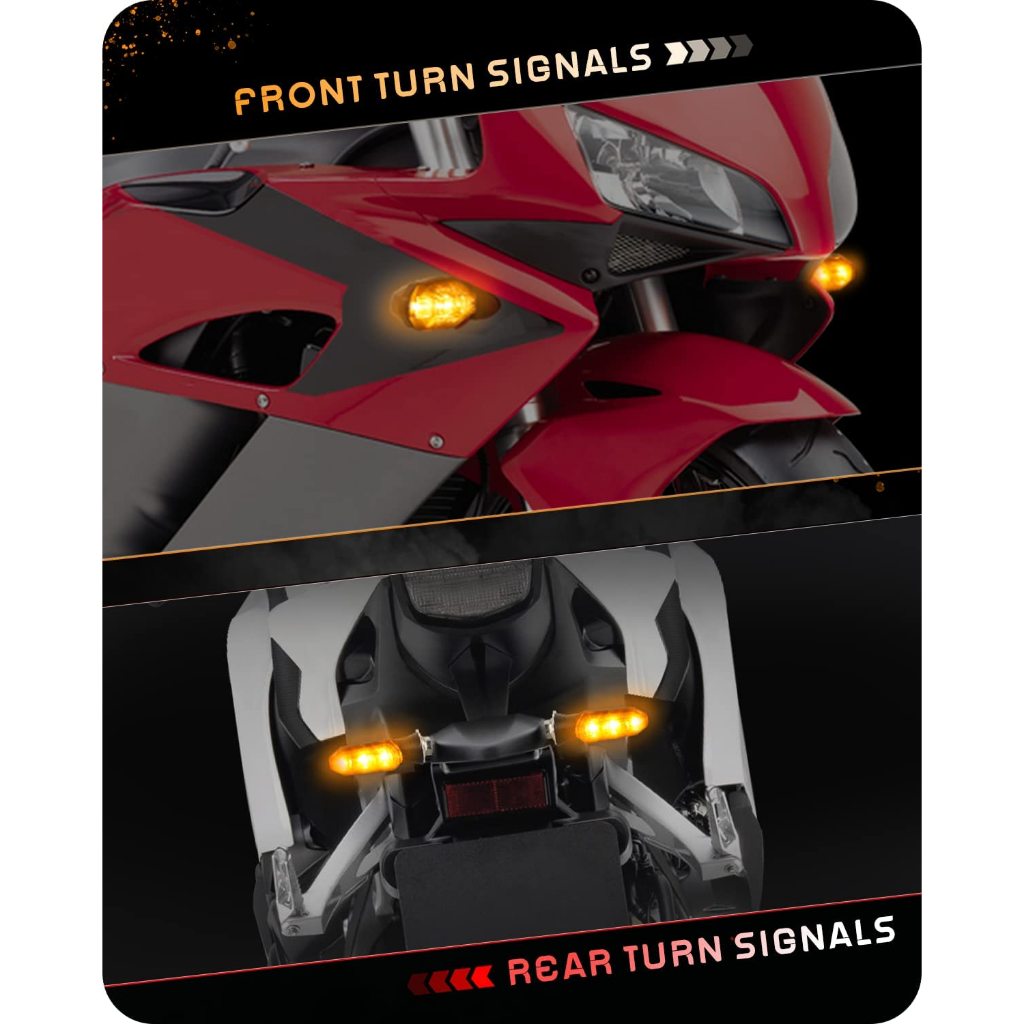 SEAMETAL 2ชิ้น ไฟเลี้ยว led รถจักรยานยนต์หลอดไฟเลี้ยว 12V Motorcycle Turn Signal Lamp - รูปที่ 6