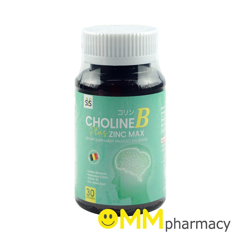 SYS CHOLINE B PLUS ZINC MAX 30'S.
