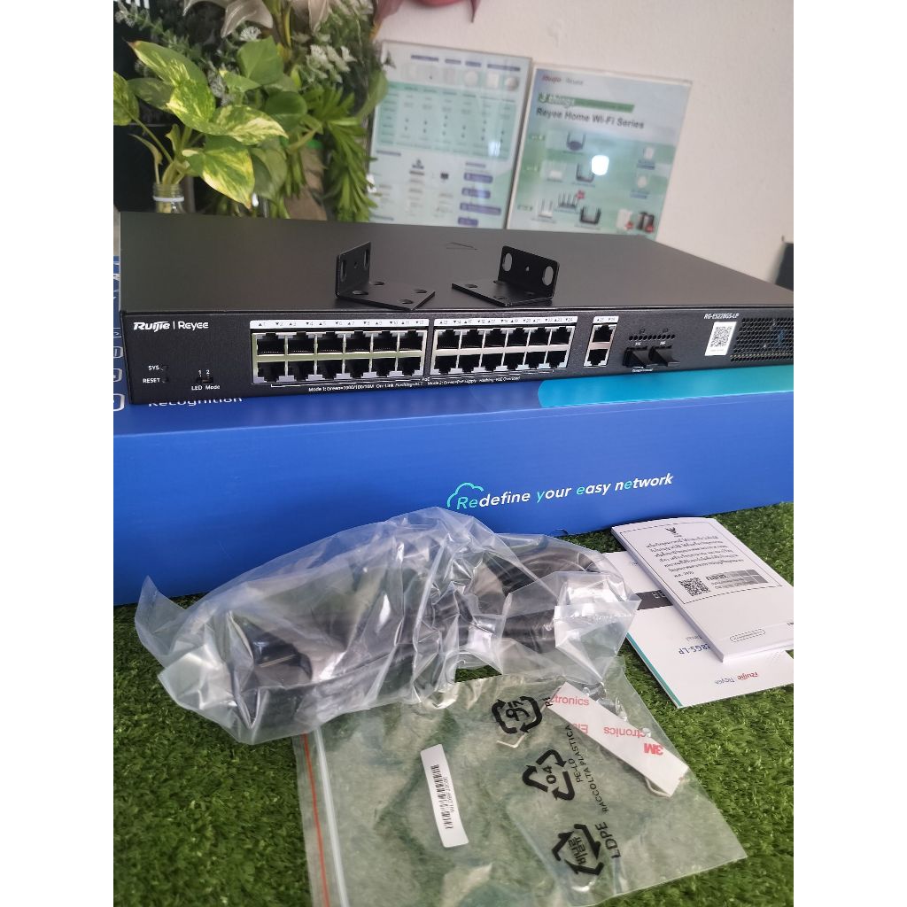 RG-ES228GS-LP Reyee Cloud Managed Smart POE Switch