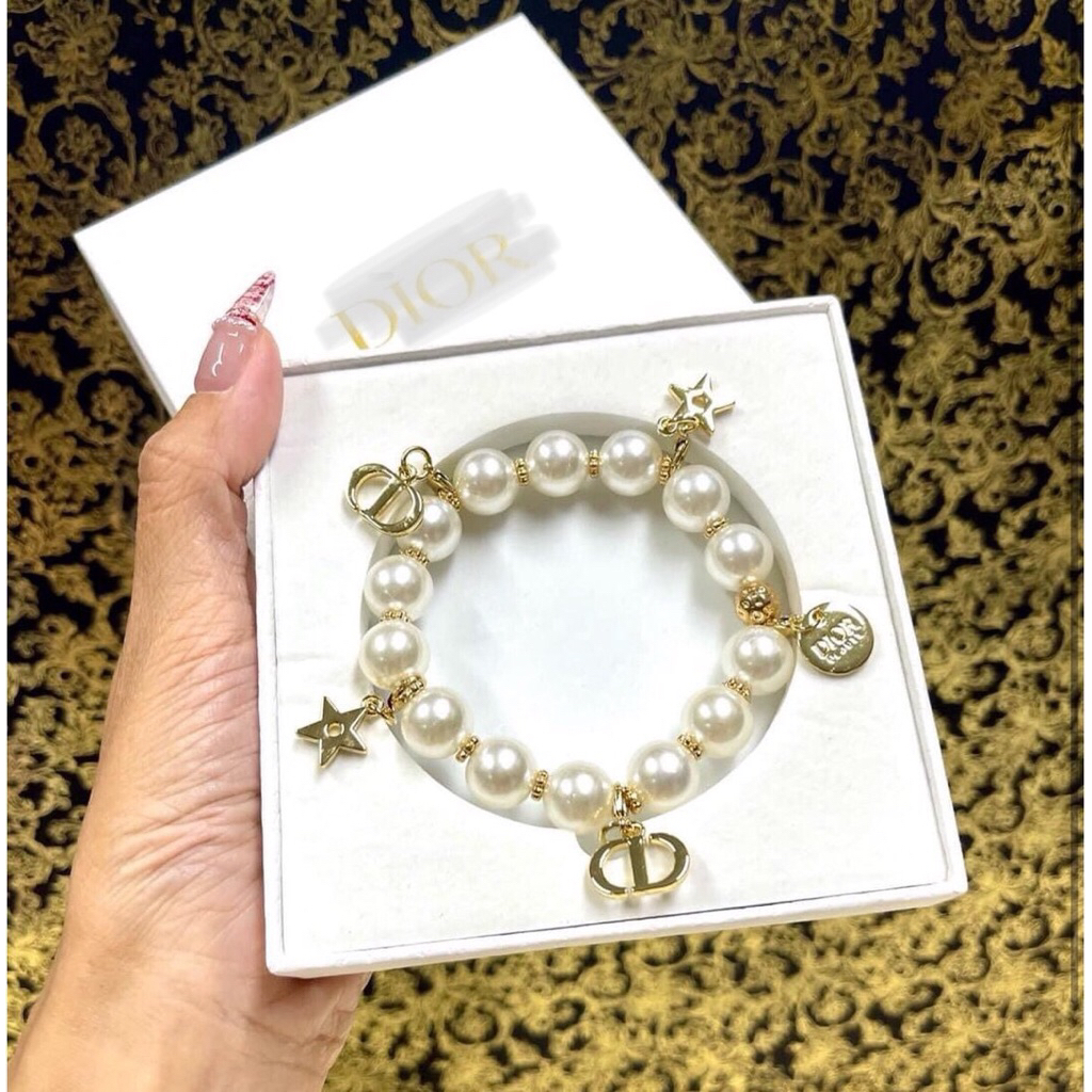 กำไล มุก DI.  Bracelet w DIY Design มาพร้อมกล่อง