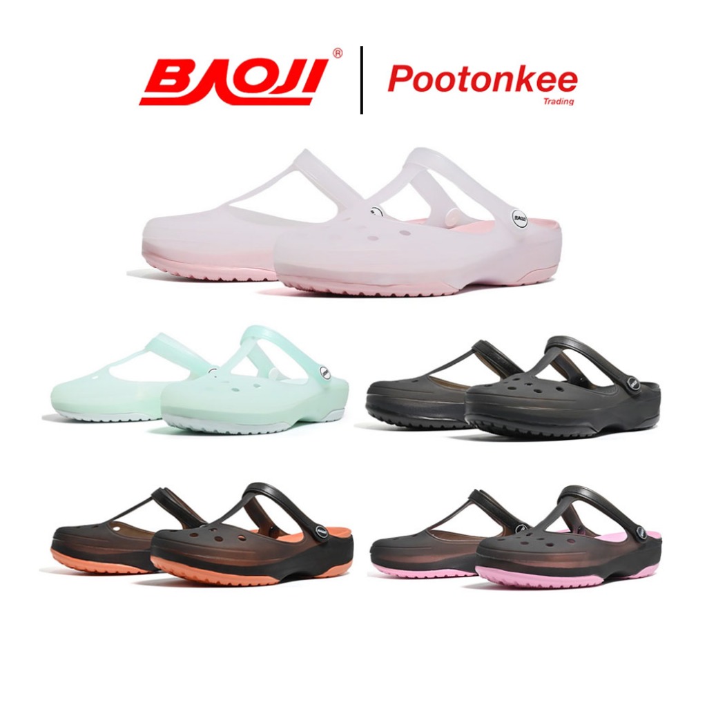 BAOJI บาโอจิ รุ่น BO37-141 รองเท้าแตะ รองเท้าหัวโตผู้หญิง