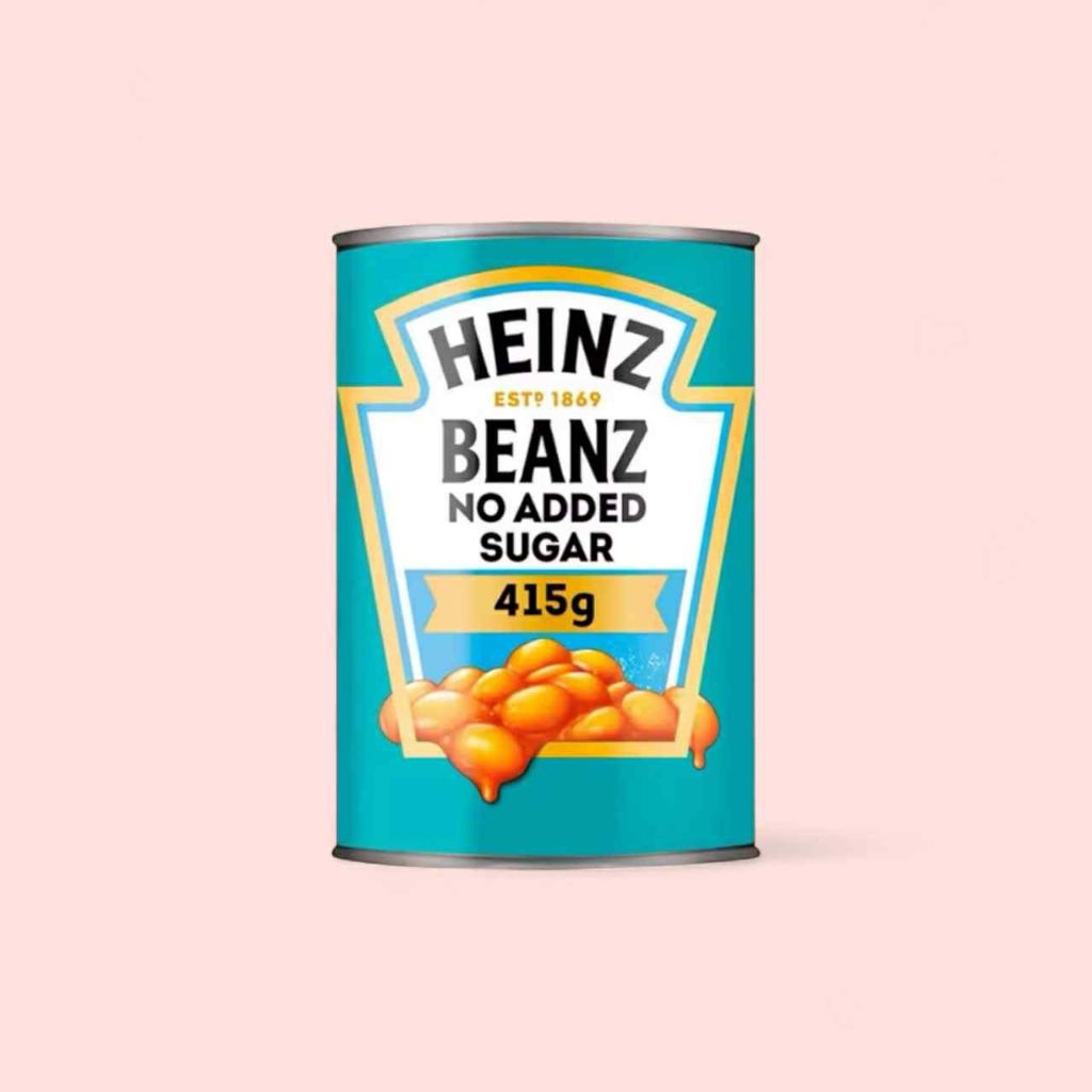 ถั่วอบในซอสมะเขือเทศ ไม่เติมน้ำตาล Heinz Baked Beans No Sugar Added 415g