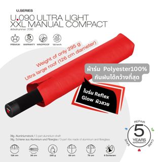 Knirps U.090 ร่มพกพาใบร่มใหญ่ น้ำหนักเบามาก ชนิด Manual U090