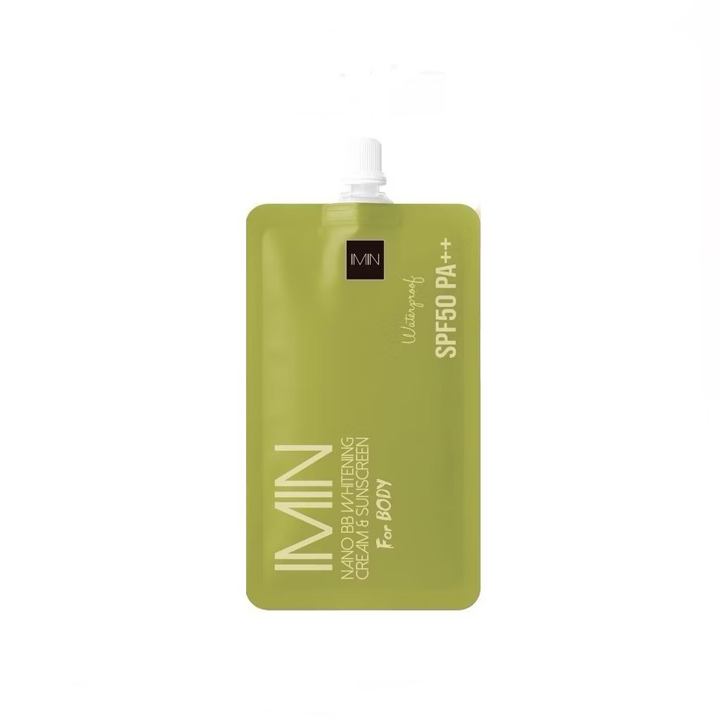 [แบบซอง ]ไอมิน นาโน ครีมแต่งผิว IMIN Nano BB Whitening Cream & Sunscreen 8g.
