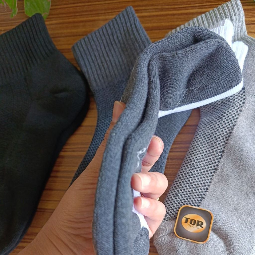 ถุงเท้าพื้นหนา 12คู่​ 💥ข้อยาวกลาง สีพื้น เพิ่มความหนาที่พื้น​ - รูปที่ 2