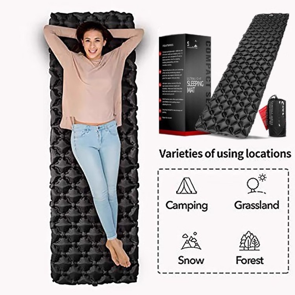 💥พร้อมส่ง มีส่งด่วน💥Scottus sleeping mat แผ่นรองนอน เป่าลม ที่นอนเดินป่า น้ำหนักเบา