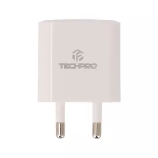 [โปรโมชั่นราคาพิเศษ] อะแดปเตอร์ TECHPRO Wall USB Charger 1 USB-C (PD20W) + USB-C to Lightning Cable 1M. by Banana IT