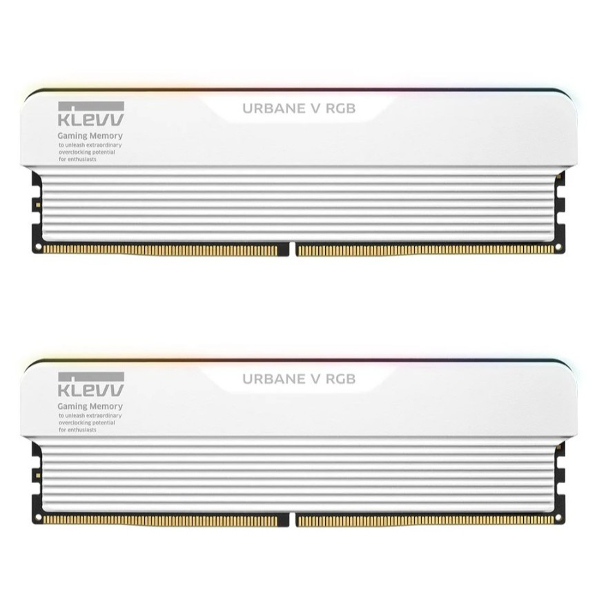 KLEVV URBANE V RGB DDR5 GAMING OC 32GB (16GBx2) 6400MHz WHITE