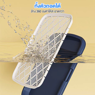 ห้องน้ำสุนัข แผ่นรองฉี่สุนัข ถาดฉี่สุนัข ถาดรองฉี่สุนัข ถาดฉี่สุนัข แบบมีเสา มีตะแกรงรองถาด สำหรับฝึกฉี่สุนัข ถาดรองฉี่ส