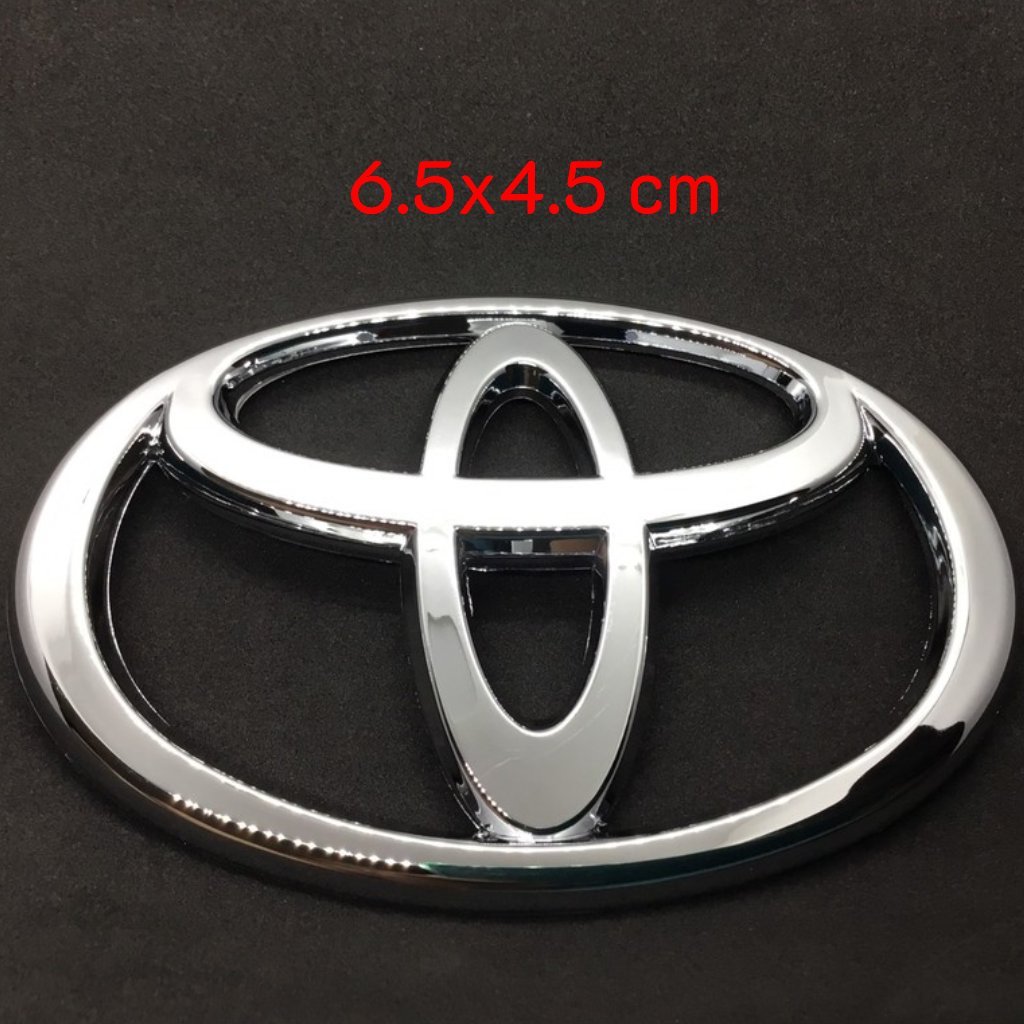 LOGO TOYOTA โลโก้โตโยต้า ตราหน้ากระจัง โลโก้ฝากระโปรงท้ายหลายขนาด พร้อมเทปกาว2หน้าอย่างดี ติดรถtoyotaทุกรุ่น