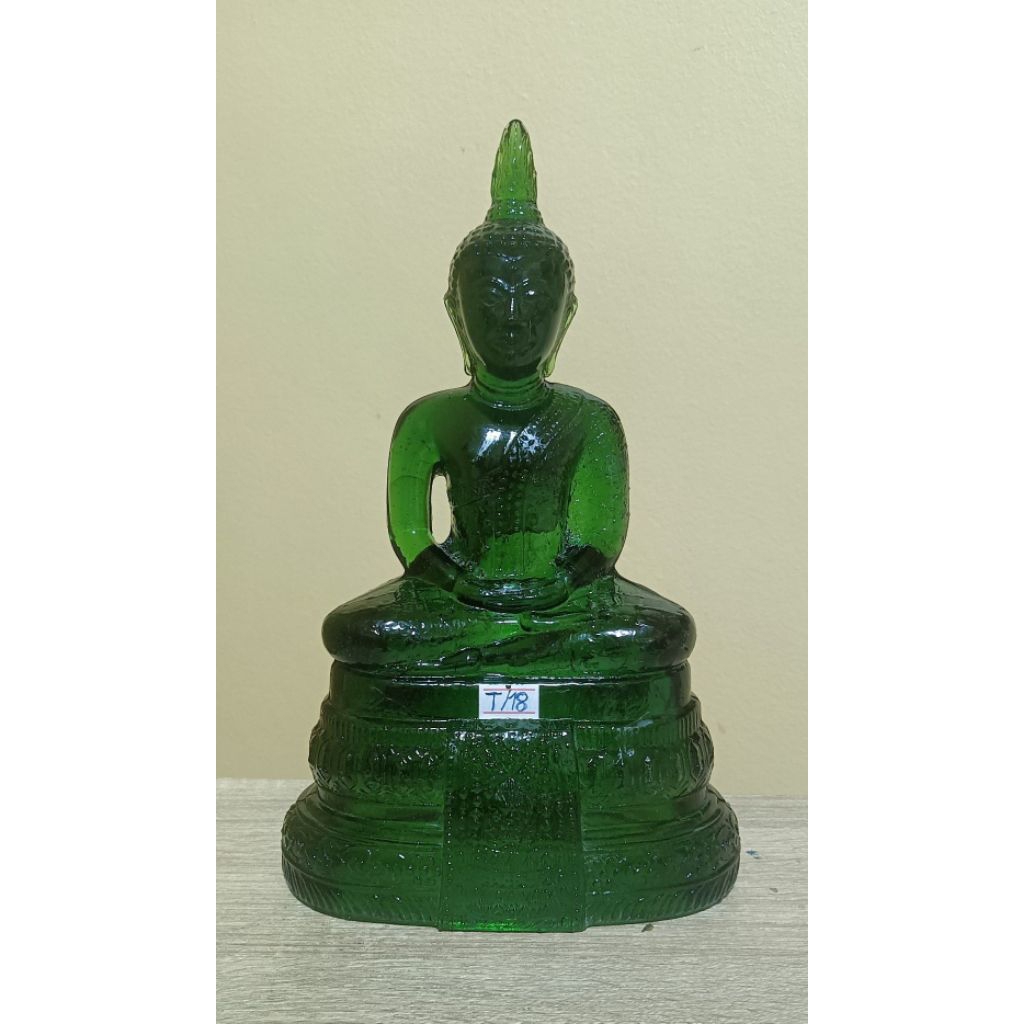 No. T/18 พิมพ์หน้าใหญ่ พระบูชา พระแก้วมรกต 25 พุทธศตวรรษ ปี พ.ศ.2500 (บล็อกหน้าใหญ่หน้าอินเดีย) สำนั