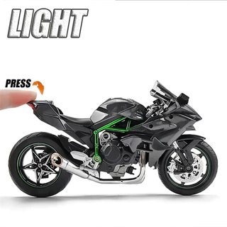 T-ONE 1:10 Kawasaki Ninja H2R รถจักรยานยนต์ Diecast รุ่นรถของเล่นรถคอลเลกชันของขวัญสําหรับเด็ก Boy Gir