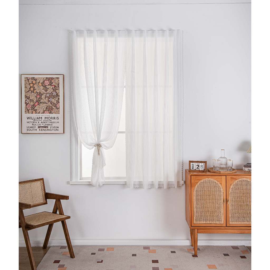 แนะนำ ผ้าม่าน ผ้าม่านโปร่งลายดอกไม้ ผ้าม่านตีนตุ๊กแก สไตล์มินิมอล  ผ้าม่านประตู ไม่ต้องเจาะผนัง ติดตั้งง่าย มี แถมฟรีตีนตุ๊กแก ราคาพิเศษ มีเก็บเงินปลายทาง