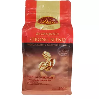 Dao Roasted Beans Coffee Strong Blend 500 g กาแฟเมล็ดอาราบิก้าแท้ 100% สตรองเบล็นด์ คั่วกลางถึงเข้ม
