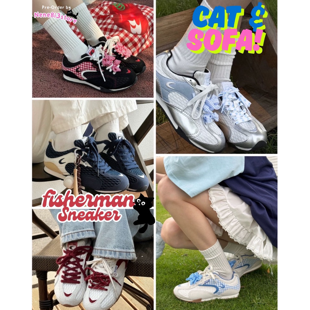 พรีออเดอร์ 📍 15-20 วัน รองเท้า Cat&sofa รุ่น 🐟 fisher man sneaker 💯
