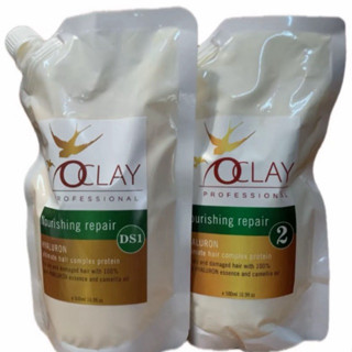 ไฮยาทรีทเม้นท์กึ่งยืดDs1สูตรผมอ่อนแอ​ (ได้รับ2ถุง​เบอร์1และ2…