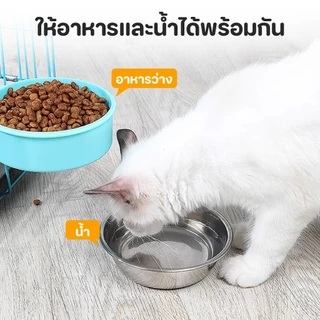 PETStar1🥇พร้อมส่ง🥇 ชามอาหารสัตว์เลี้ยงอาหารแมวชามอาหารสุนัขชามอาหารสแตนเลสชามเดียว