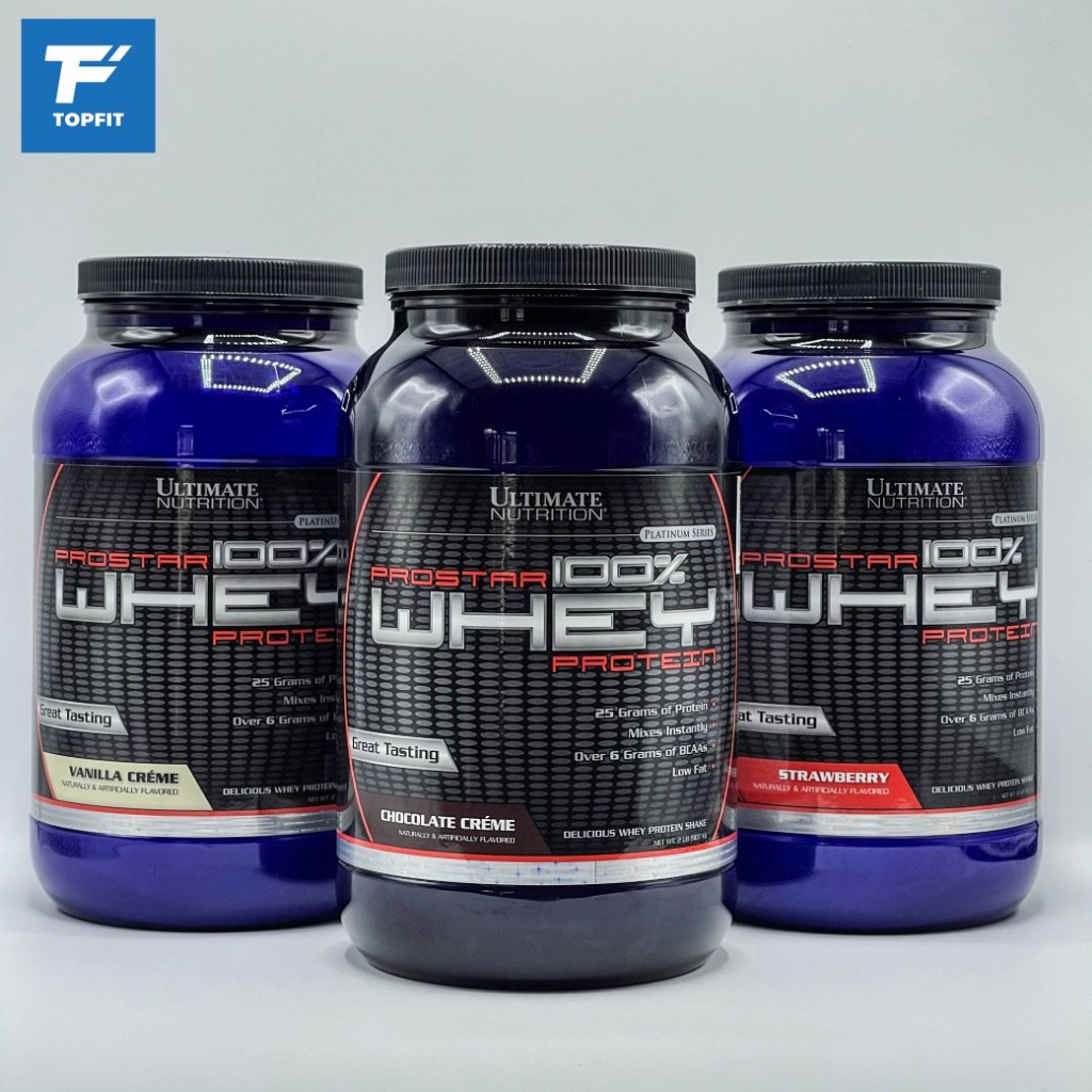Ultimate Nutrition Prostar 100% Whey Protein Powder 2 Lbs เวย์โปรตีน เวย์โปรตีน เพิ่มกล้ามเนื้อ ลดไขมัน ราคา ถูกที่สุด ดีลบีเคเค แกลเลอรีภาพที่ 2