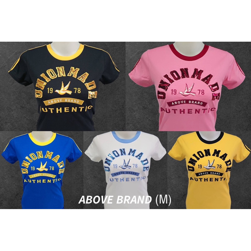 เสื้อยืดผู้หญิงผ้าคอตตอท ABOVE BRAND  size S & M