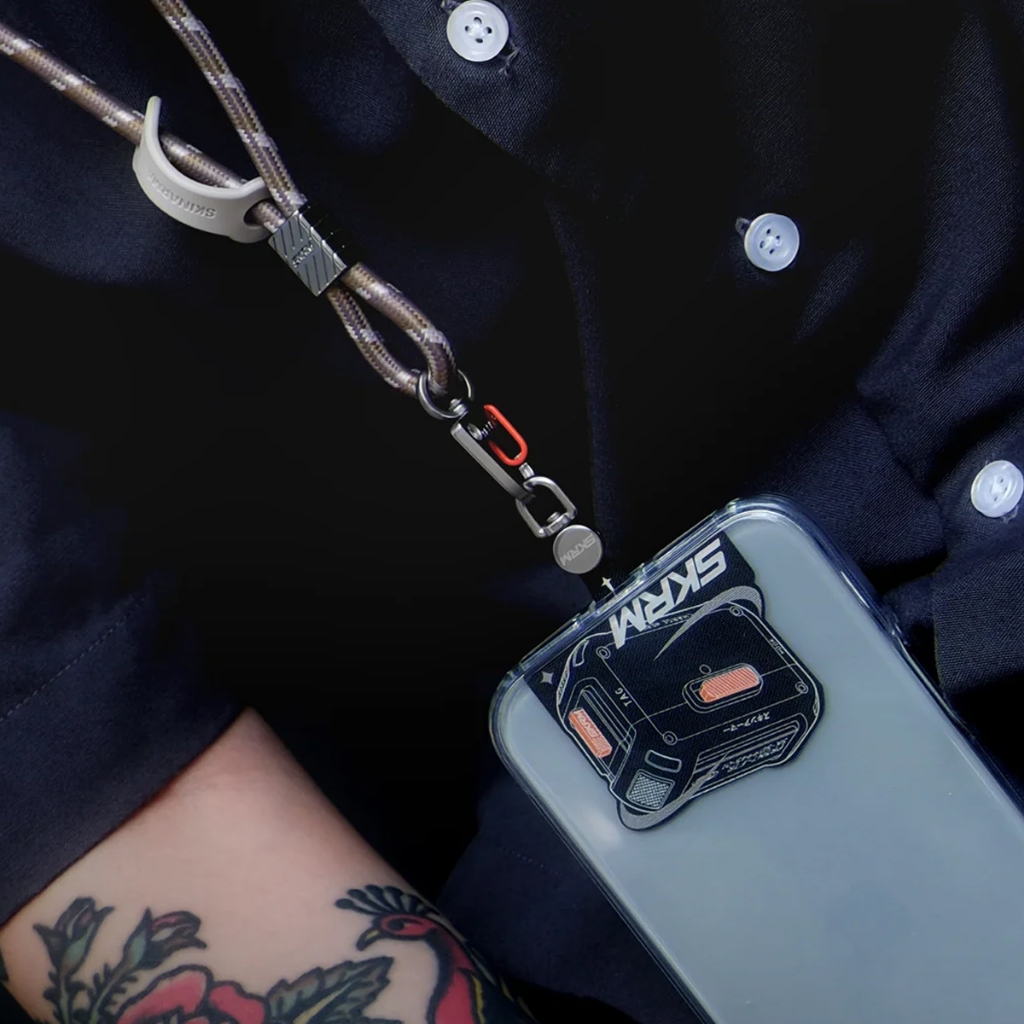 SKINARMA รุ่น Mecha แผ่นคล้องสายโทรศัพท์ - รูปที่ 6