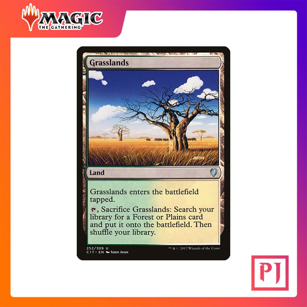[MTG] Grasslands [C17] [LAND] [UNCOM] [NORMAL] [ENG] (การ์ดเมจิค / Magic the Gathering)