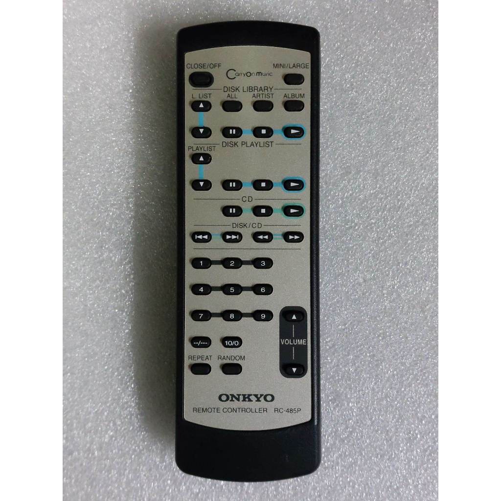 รีโมทonkyo รุ่นRC- 485P (แท้)จากตู้ยี่ปุ่นมือ​2​ ใช้งานปกติ