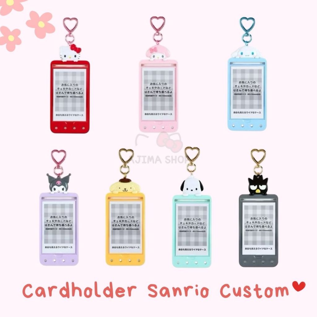 [พร้อมส่ง] พวงกุญแจใส่รูปได้  Name tag Sanrio characters🏷️
