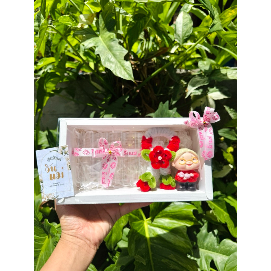 ของขวัญวันแม่กล่องใส่เงิน 5 ใบ วันแม่ มาลัยลวดกำมะหยี่ ดอกมะลิ - รูปที่ 3