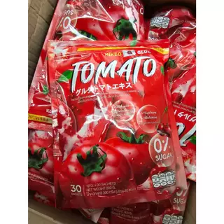 น้ำชงมิเกว มะเขือเทศ ถุงแดง 30ซอง Gluta Mikeo Tomato Plus มิเกะโอะ มิเกว โทเมโท พลัส