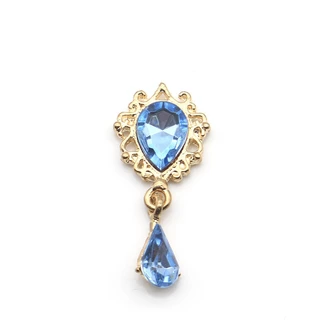 TT04*พร้อมส่ง*จี้ติดโบว์​ ตุ้งติ้ง​ติด​โบว์​ ขนาด​ 20*38 มม. จี้โลหะผสมหยดน้ำ เครื่องประดับผม DIY