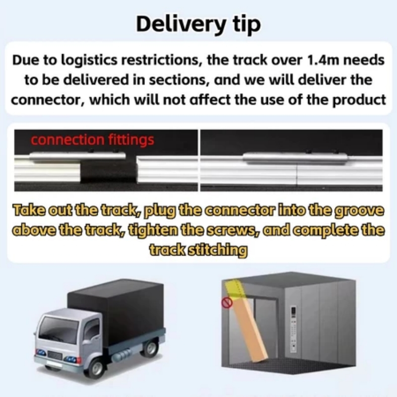 ราง M ประกอบครบชุด เกรด A ลูกล้อพลาสติก ห่วงม่านเหล็กชุบนิเกิ้ลอย่างดี รางม่าน2ชั้น - รูปที่ 7