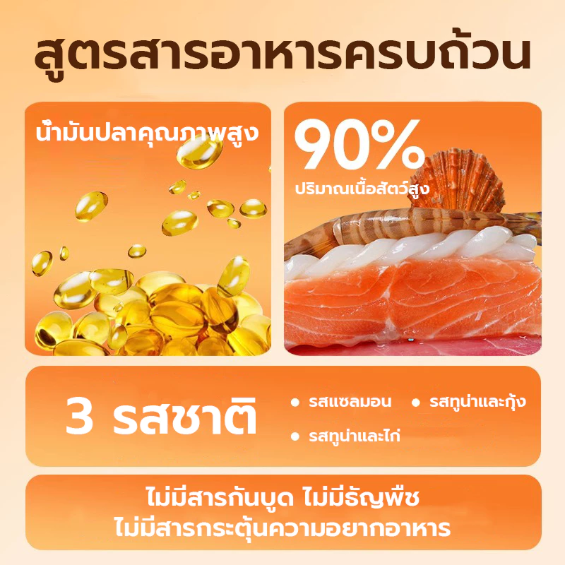 อาหารแมวเปียก ไก่ แซลมอน ปลาทูน่า thumbnail 9