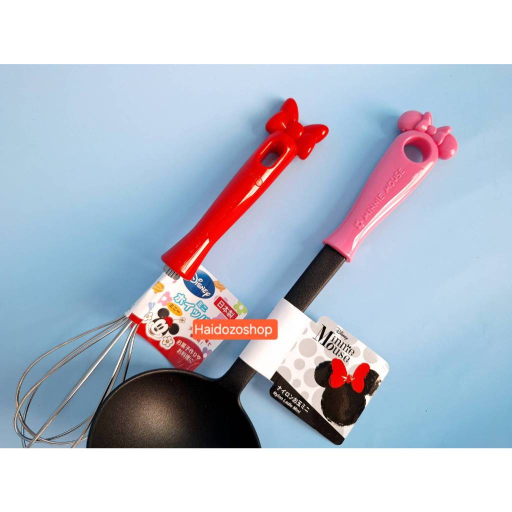 อุปกรณ์ทำขนม ของแท้จากDisney ตะกร้อมือ มินนี่เม้าส์ - spatulaมิกกี้ - กระบวยมินนี่เม้าส์ นำเข้าจากญี่ปุ่น พร้อมส่งจากไทย