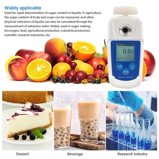 RCYAGO High Precision เครื่องวัดบริกซ์ 0-55% ดิจิทัล วัดน้ำตาลในผลไม้ น้ำผลไม้ เครื่องดื่ม การเกษตร