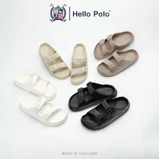Hello Polo รองเท้าแตะ รองเท้าแบบสวม แฟชั่น ทรงมินิมอล พื้นนุ่ม วัสดุ EVA น้ำหนักเบา กันลื่น HP8051