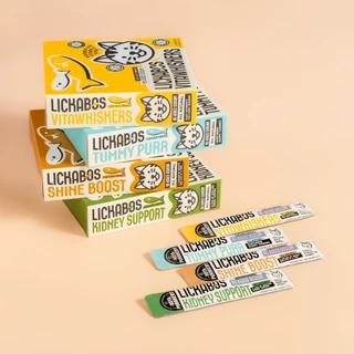 Lickabos แมวเลีย ยกกล่อง Hoya Purrkery Hoya Barkery all natural