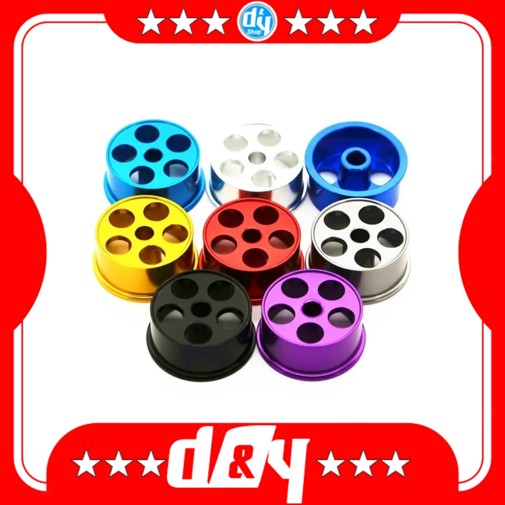 Aluminum Wheels For Low Profile Tires 4pcs. ล้ออลูมิเนียม ขนาดกลาง สำหรับ รถ Mini 4WD (Homemade)