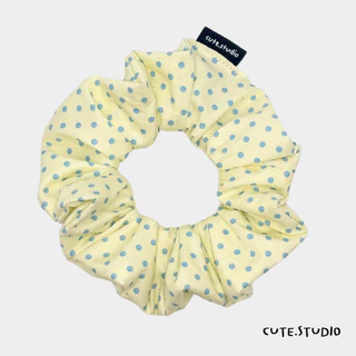 cute.studio• polka dot ยางมัดผม ผ้าคอตตอนเนื้อดี
