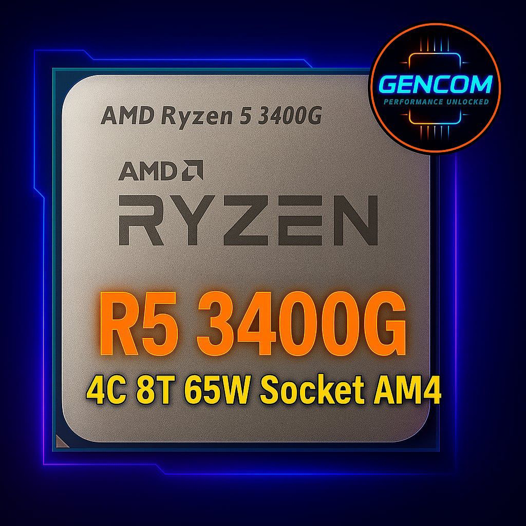 ซีพียู CPU AMD Ryzen 5 3400G 3.7 GHz turbo 4.2 GHz [AM4] (4คอ8เทรด) ฟรีซิลิโคน1ซอง R5 3400G